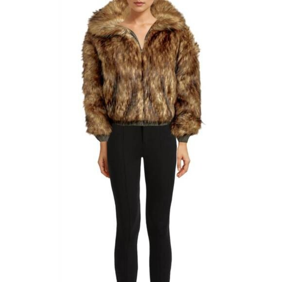 NAADAM Cashmere Wool Faux Fur Reversible Jacket - Picture 1 of 14